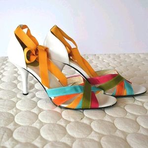 Enzo Angiolini Multi Color Heels Sandals